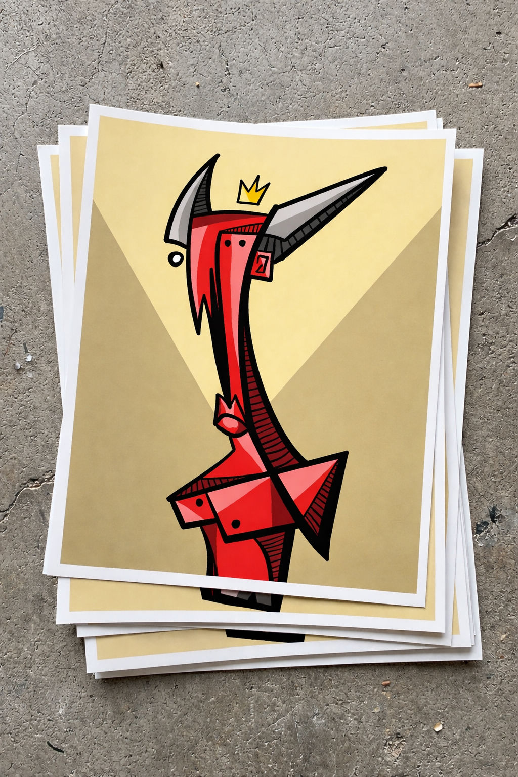 Belial V (2024) | Cubist Demon Art Print