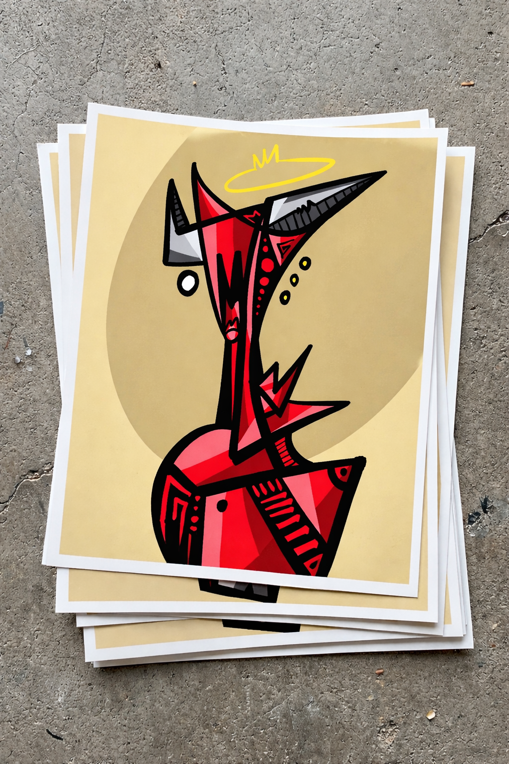 Belial VI (2024) | Cubist Demon Art Print