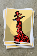 Belial VII (2024) | Cubist Demon Art Print