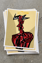 Belial VIII (2024) | Cubist Demon Art Print