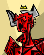 Belial II (2024) | Cubist Demon Art Print