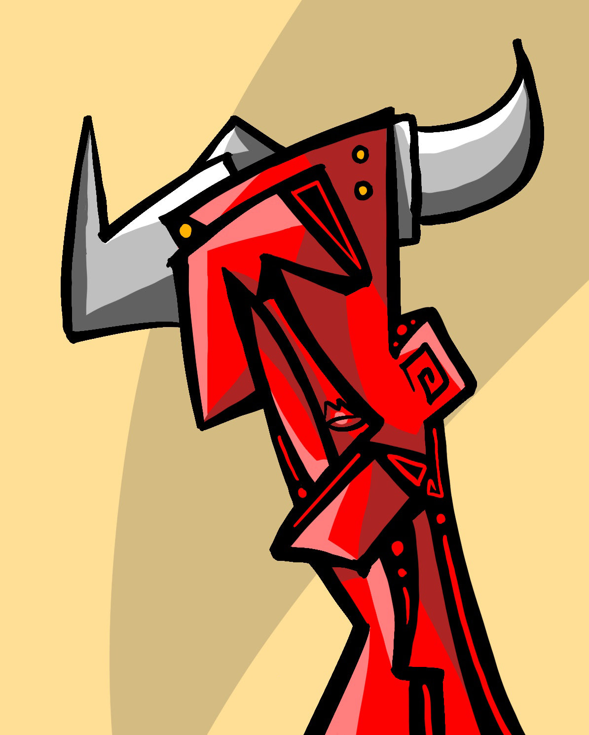 Belial IX (2025) | Cubist Demon Art Print