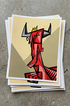 Belial I (2024) | Cubist Demon Art Print