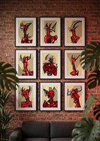 Belial V (2024) | Cubist Demon Art Print